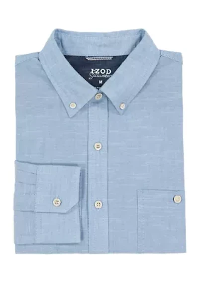 Solid Chambray Dress Shirt