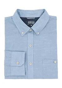 Solid Chambray Dress Shirt