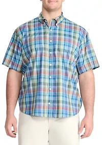 Big & Tall Breeze Madras Woven Shirt