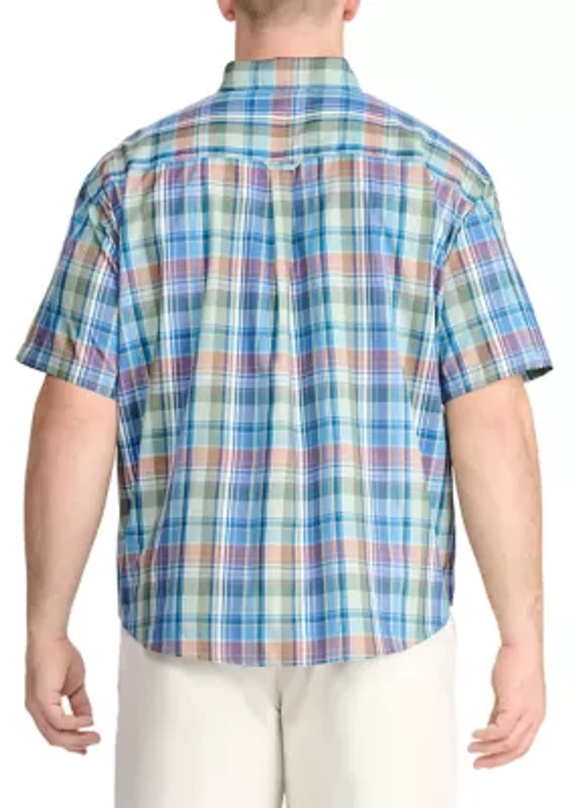 Big & Tall Breeze Madras Woven Shirt