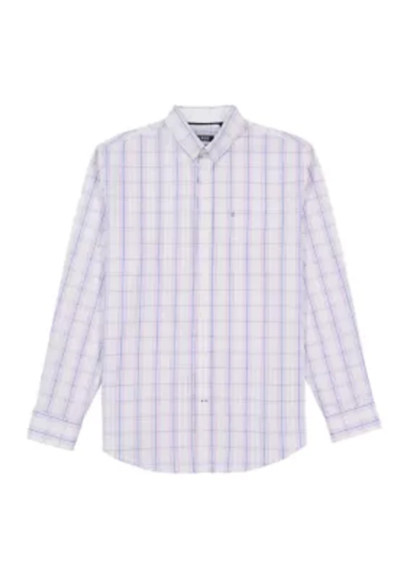 Big & Tall Long Sleeve Classic Premium Essential Woven Shirt