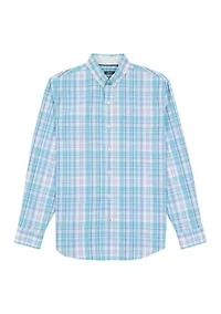 Big & Tall Long Sleeve Classic Premium Essential Woven Shirt