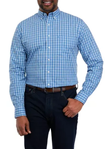 Big & Tall Long Sleeve Classic Premium Essential Woven Shirt