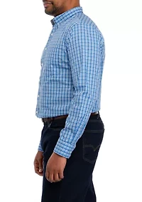Big & Tall Long Sleeve Classic Premium Essential Woven Shirt