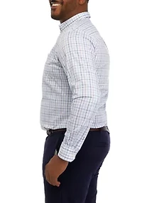 Big & Tall Long Sleeve Classic Premium Essential Woven Shirt