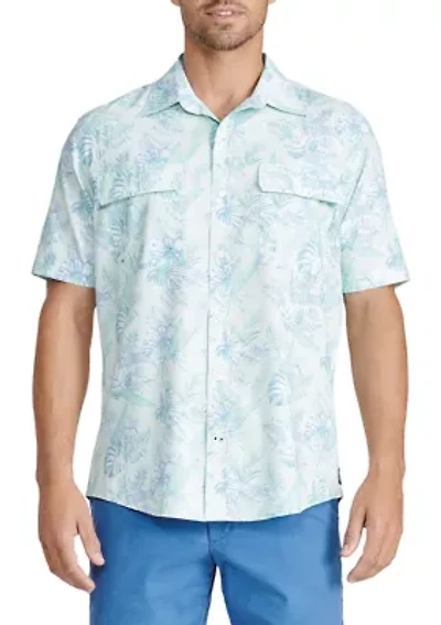 Big & Tall Short Sleeve Beach Woven Shirt