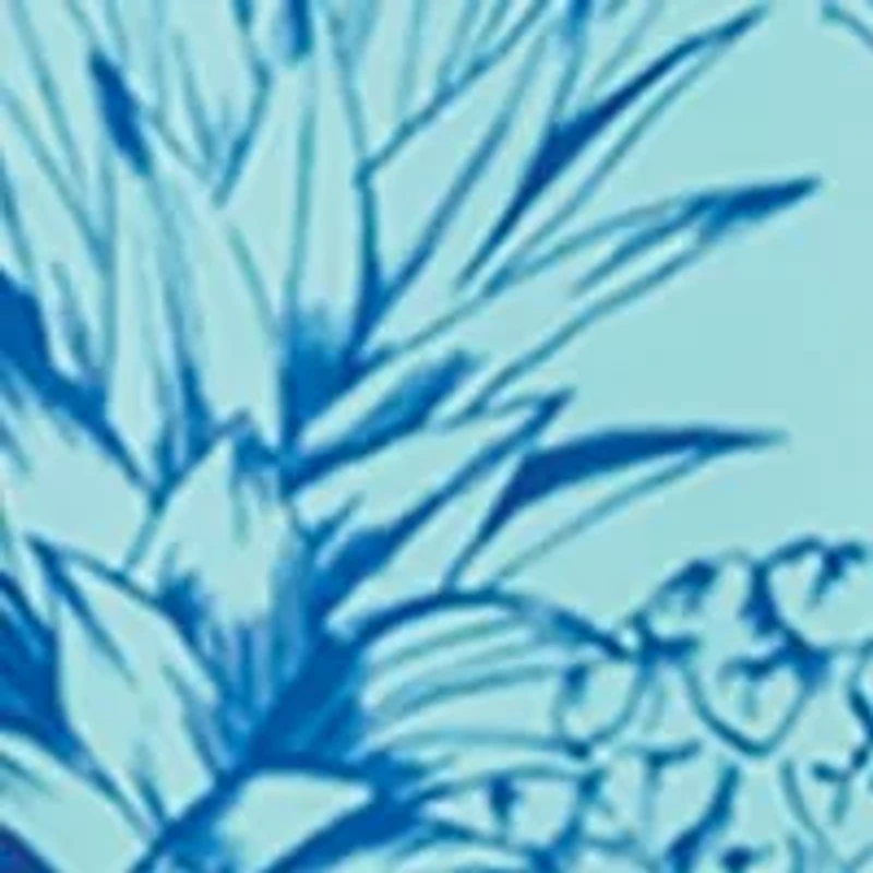 8'' Tropical Print Swim Trunks