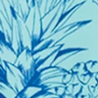 8'' Tropical Print Swim Trunks