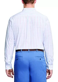 Big & Tall Performance Comfort Long Sleeve Button Down Shirt