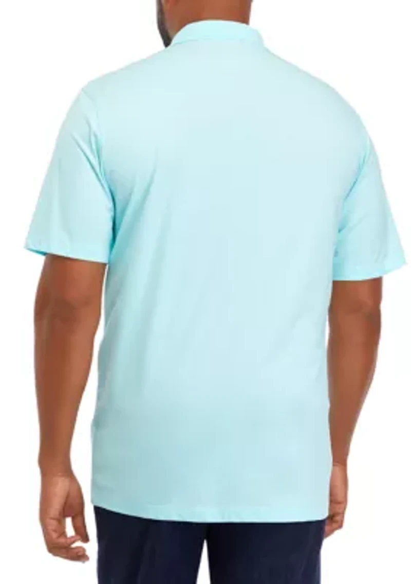 Big & Tall Short Sleeve Jersey Mélange Polo Shirt
