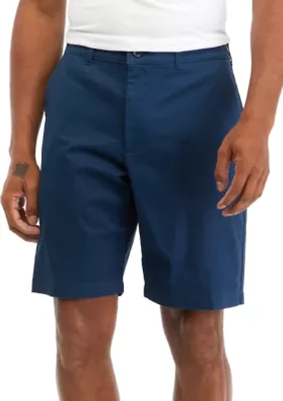 9.5" Flat Front Twill Shorts