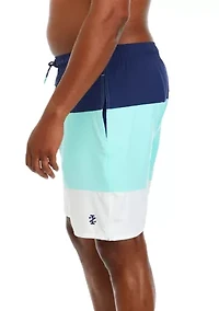 Big & Tall 6" Saltwater Blocked Swim Trunks