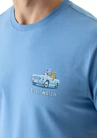 Short Sleeve Beach Graphic T-Shirt