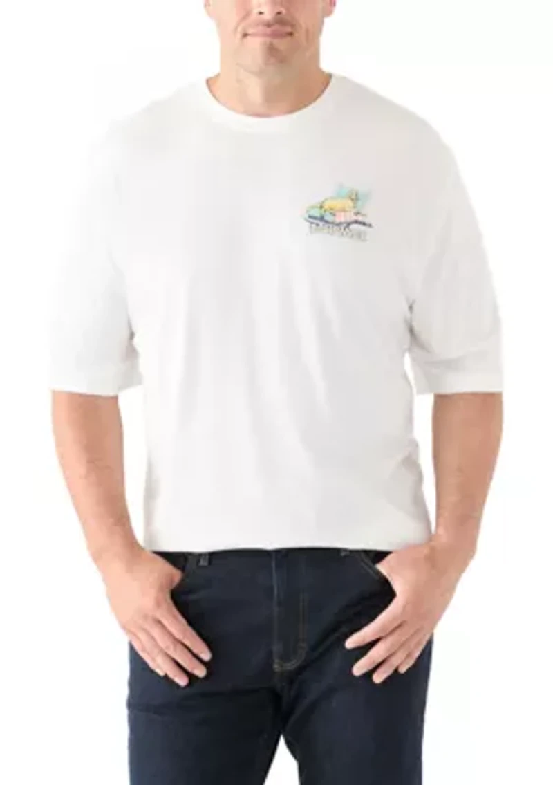 Short Sleeve Pool Day Dog Graphic T-Shirt
