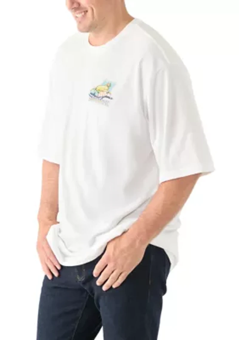 Short Sleeve Pool Day Dog Graphic T-Shirt