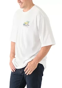 Short Sleeve Pool Day Dog Graphic T-Shirt