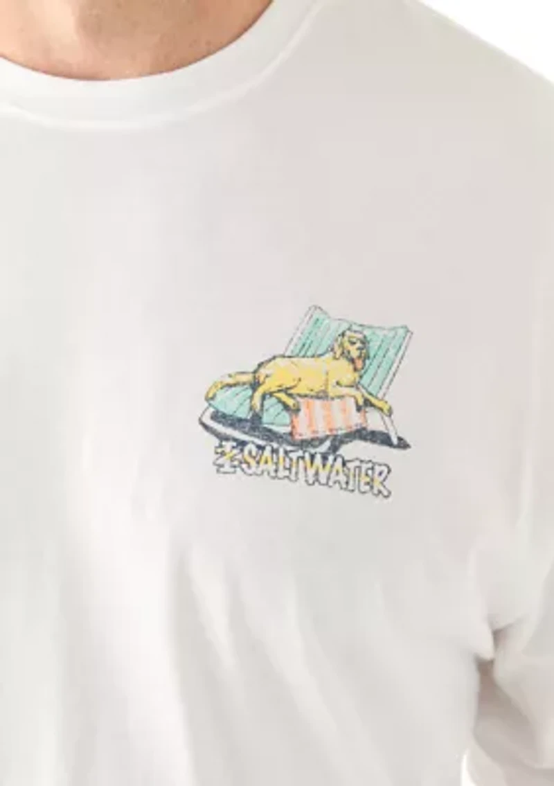 Short Sleeve Pool Day Dog Graphic T-Shirt
