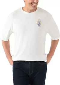 Big & Tall Short Sleeve Sunny Times Dog Graphic T-Shirt