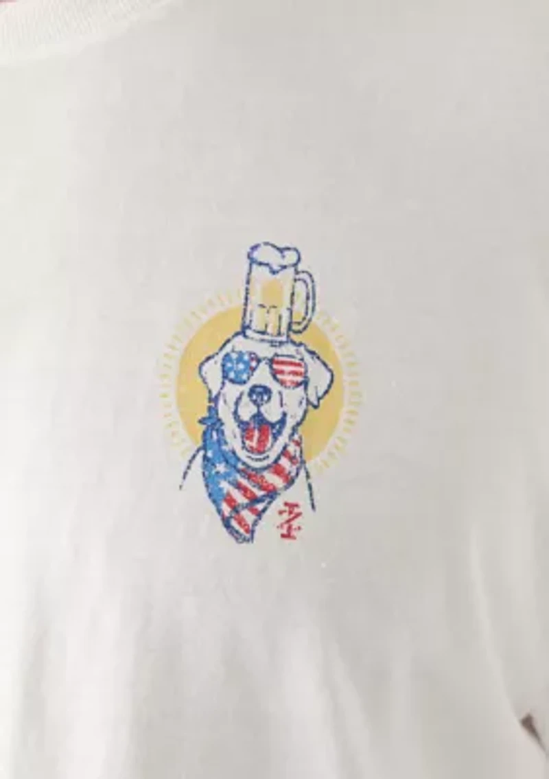 Big & Tall Short Sleeve Sunny Times Dog Graphic T-Shirt