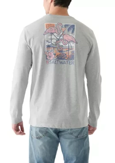 Soft Washed Long Sleeve Graphic T-Shirt