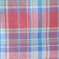 Big & Tall Short Sleeve Madras Plaid Shirt