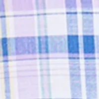 Short Sleeve Madras Plaid Button Down Shirt