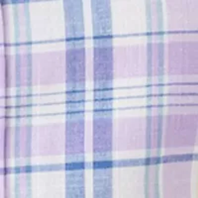 Big & Tall Short Sleeve Madras Plaid Woven Shirt