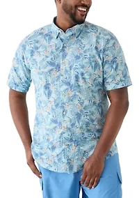 Big & Tall Dockside Chambray Printed Shirt