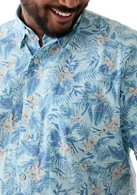 Big & Tall Dockside Chambray Printed Shirt