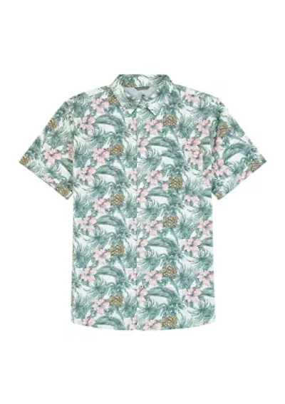 Dockside Chambray Printed Button Down Shirt