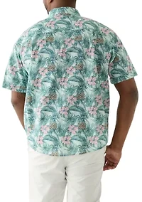 Big & Tall Dockside Chambray Printed Shirt