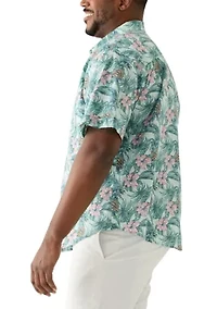 Big & Tall Dockside Chambray Printed Shirt