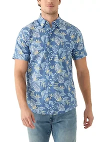 Dockside Chambray Printed Button Down Shirt