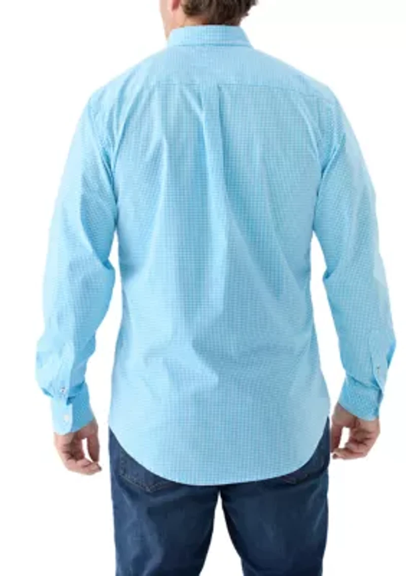 Big & Tall Comfort + Performance Woven Button Down Shirt