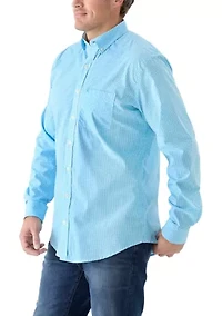 Big & Tall Comfort + Performance Woven Button Down Shirt