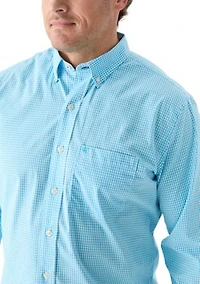 Big & Tall Comfort + Performance Woven Button Down Shirt