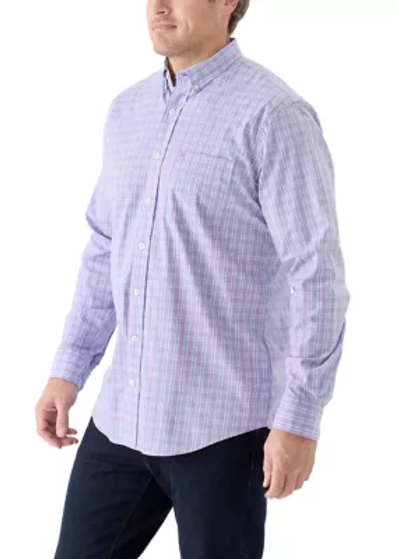 Big & Tall Comfort Plus Woven Performance Button Down Shirt