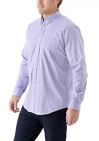 Big & Tall Comfort Plus Woven Performance Button Down Shirt