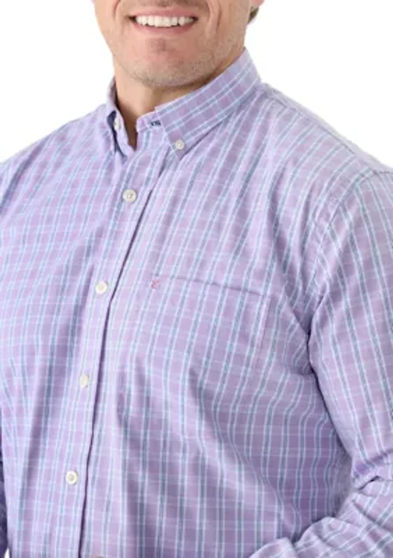 Big & Tall Comfort Plus Woven Performance Button Down Shirt