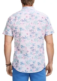 Dockside Chambray Print Button Up Shirt