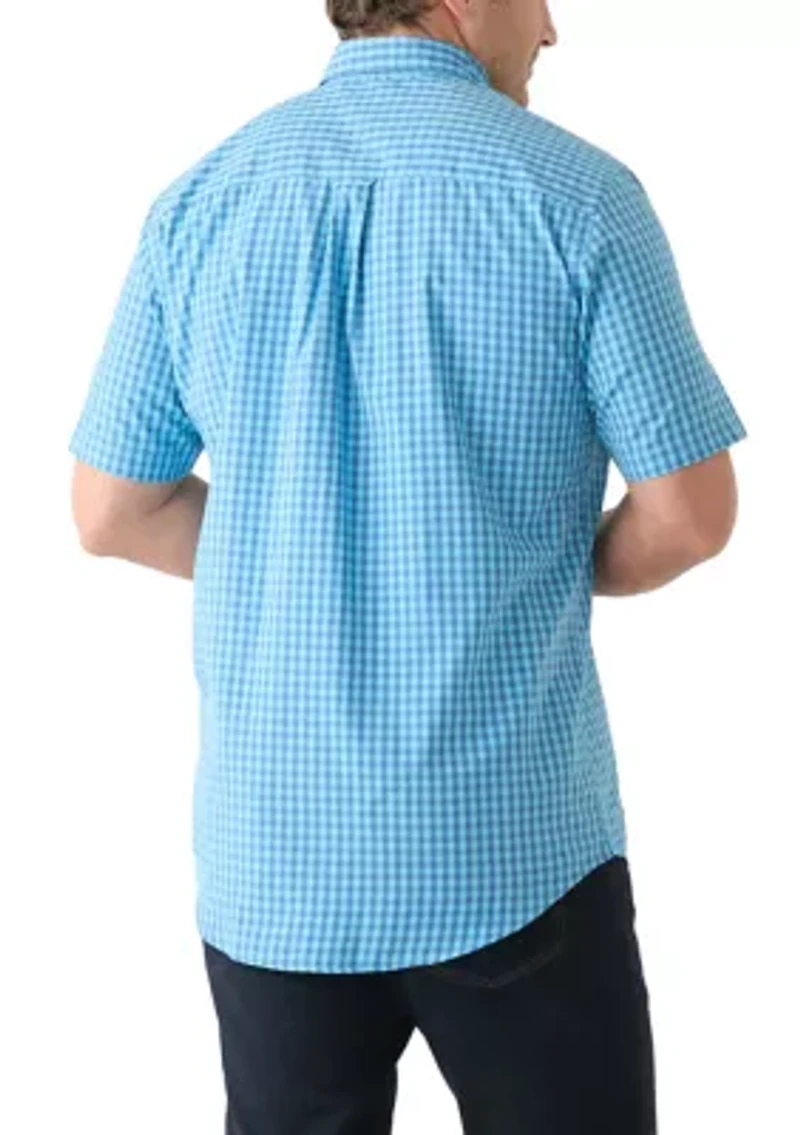 Big & Tall Gingham Plaid Woven Shirt