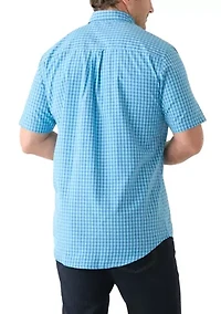 Big & Tall Gingham Plaid Woven Shirt
