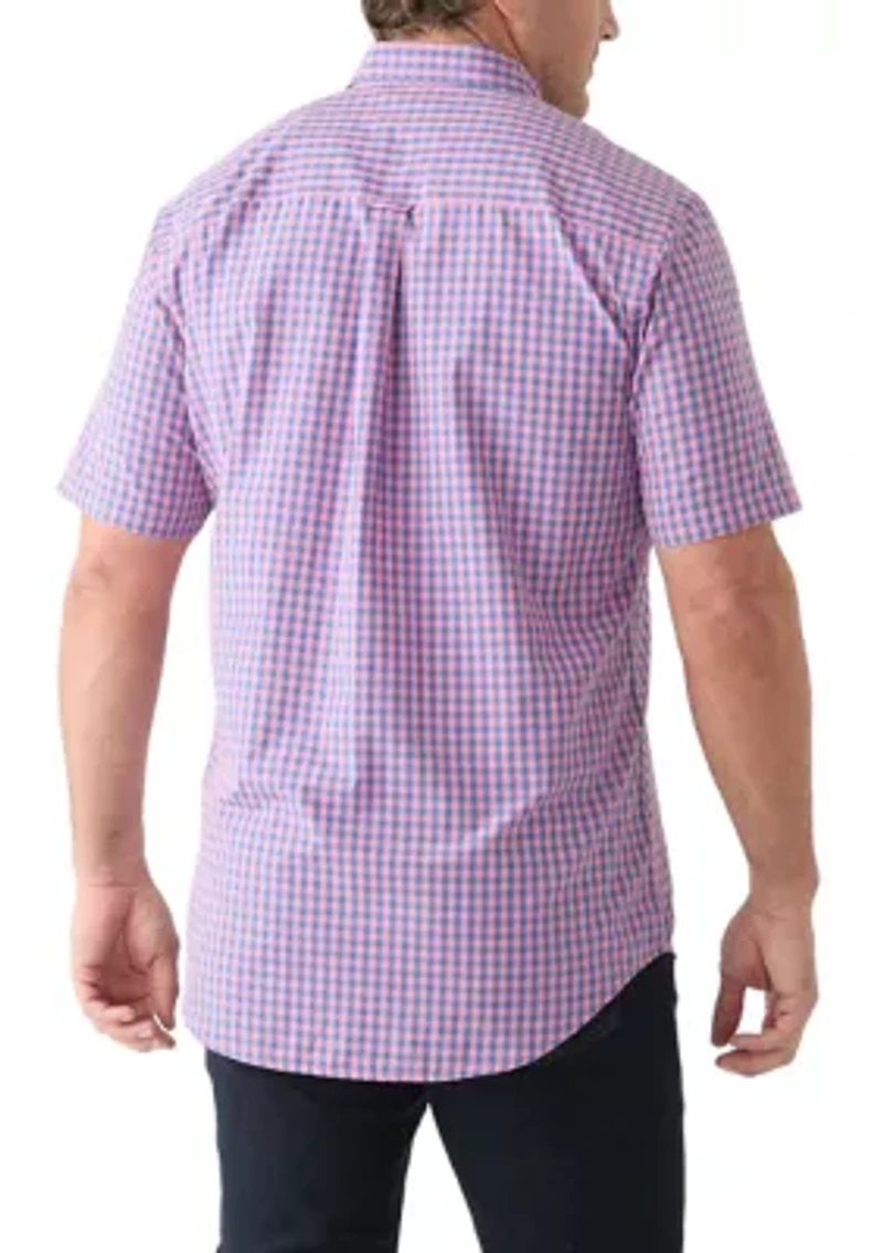 Big & Tall Gingham Plaid Woven Shirt