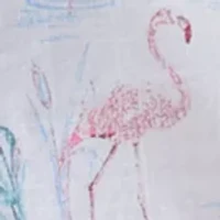 Big & Tall Dockside Chambray Flamingo Print Woven Shirt
