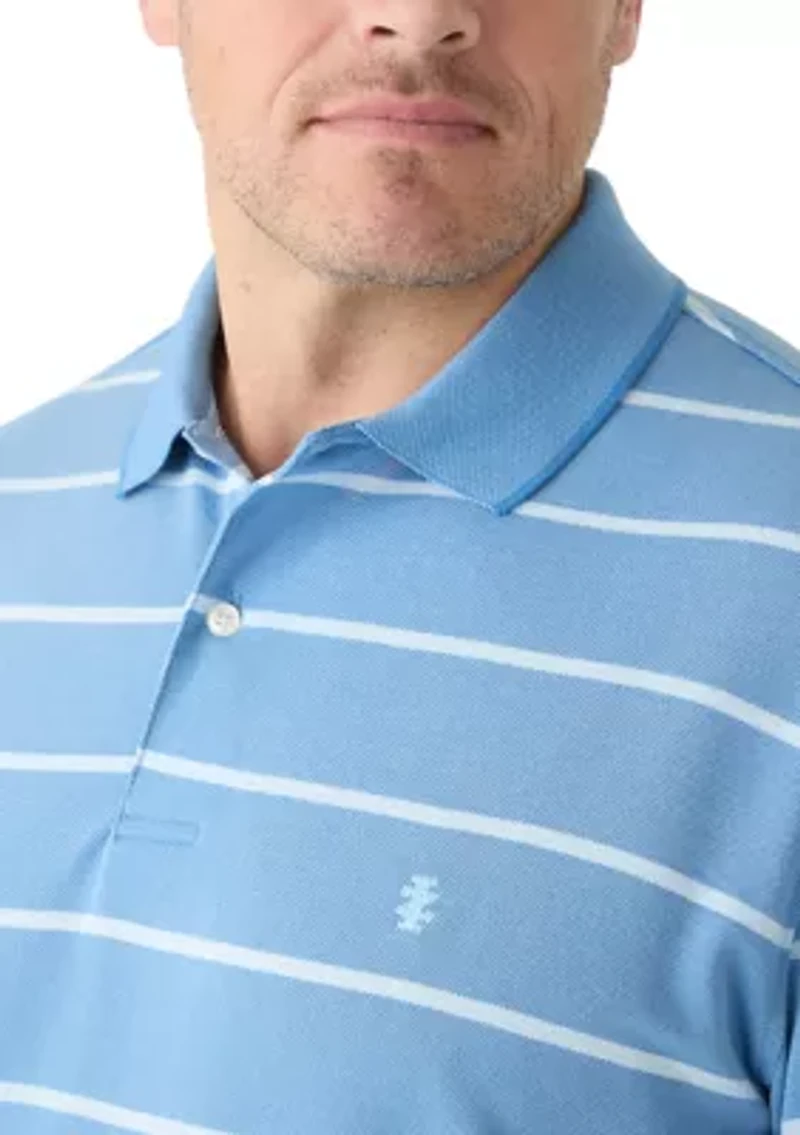 Big & Tall Rugby Stripe Polo Shirt