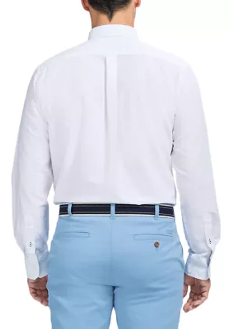 Long Sleeve Solid Oxford Shirt