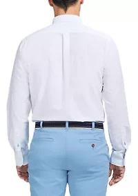 Long Sleeve Solid Oxford Shirt
