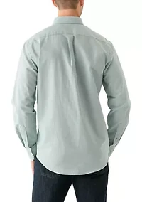 Long Sleeve Solid Oxford Shirt