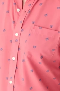 Short Sleeve Breeze Crab Print Shirt