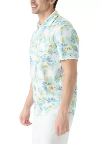 Short Sleeve Printed Performance Polo Shirt